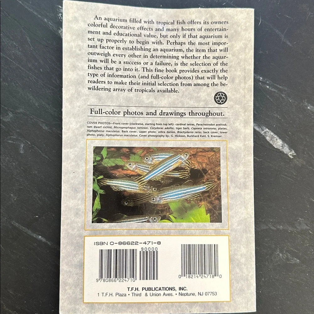 Tropical Fish Guide by Dr. C.W. Emmens - Gray Cover